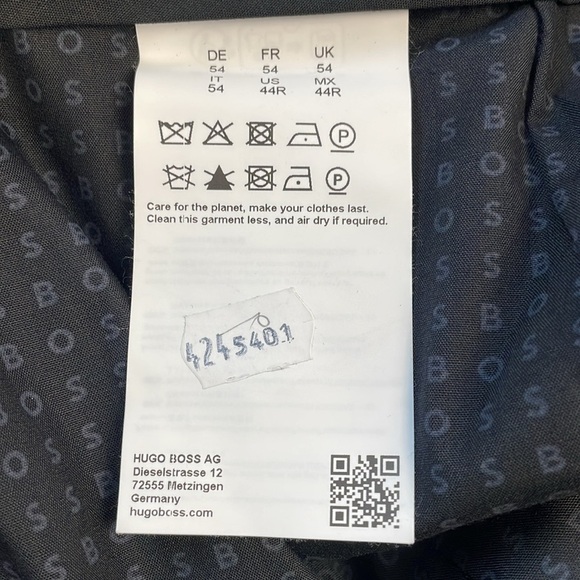 New BOSS Hugo Boss H Huge Dress Pants Black Wool - Picture 10 of 12